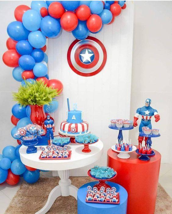 Ideas de decoración con temática del Capitán América