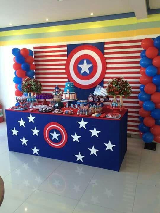 Legado Conejo exótico Ideas para una fiesta del Capitán América - Todo Bonito