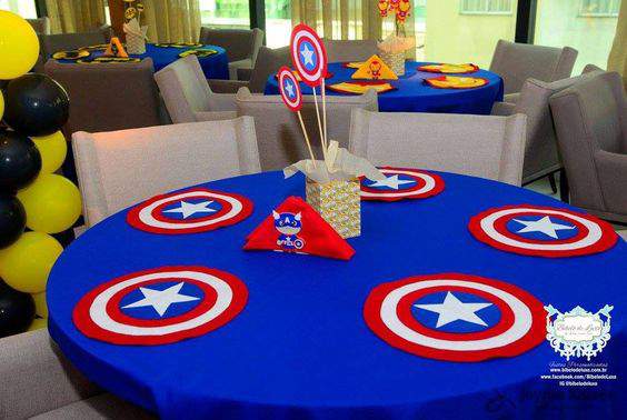 Ideas para fiesta de Capitán América