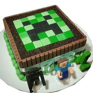 Torta de Minecraft Creeper