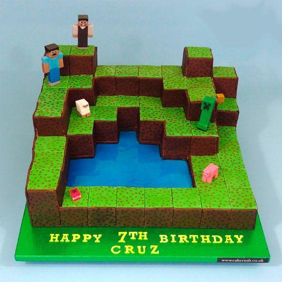 Torta de Minecraft 