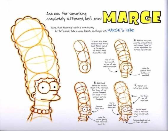 Cómo dibujar a Marge Simpson