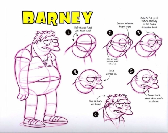 Cómo dibujar a Barney