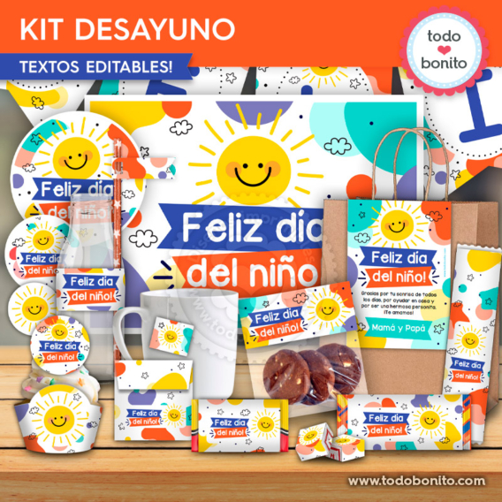 Kits Imprimibles Para El D A Del Ni O Todo Bonito