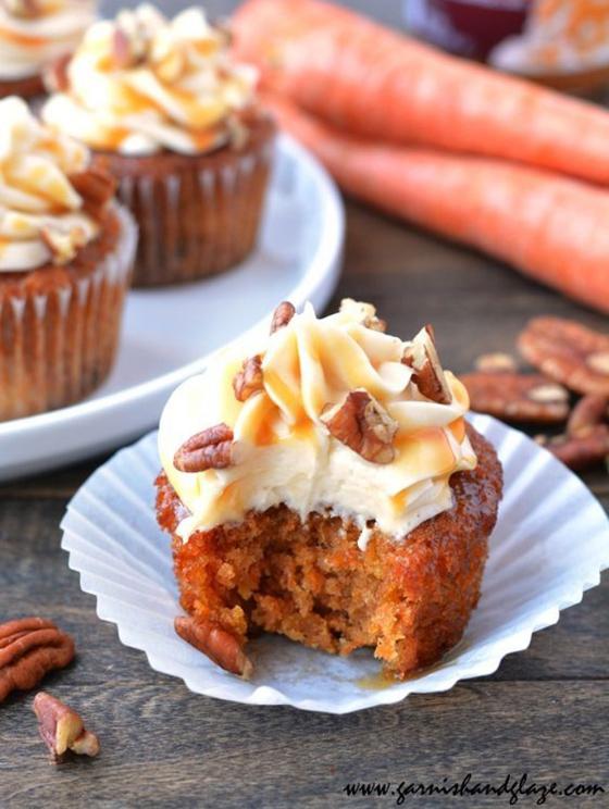 Cupcakes de zanahorias (carrot cake)
