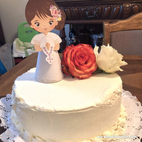 Torta de Primera Comunión niñas