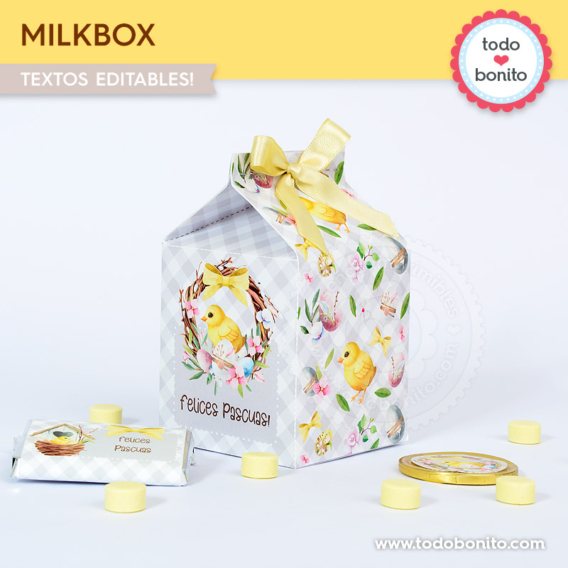 Milkbox de Pascuas para imprimir