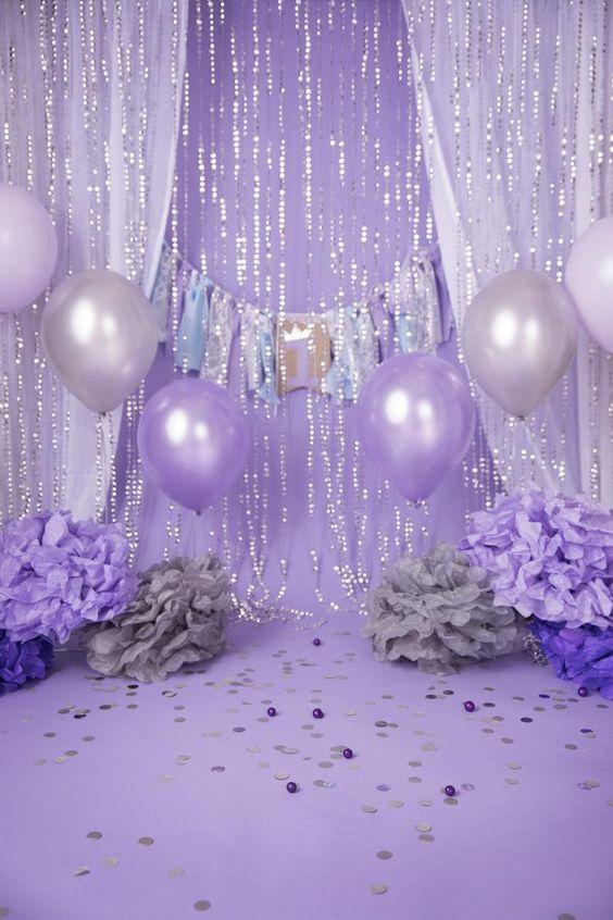 Ideas para una fiesta en tonos lilas o violetas
