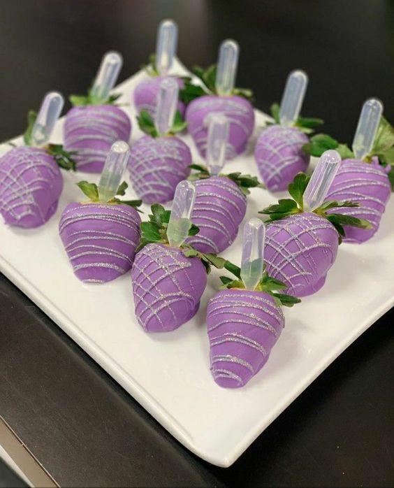 Ideas de dulces en tonos lilas o violetas