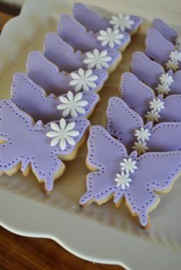 Ideas de galletas en tonos lilas o violetas