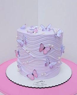 Ideas de tortas en tonos lilas o violetas