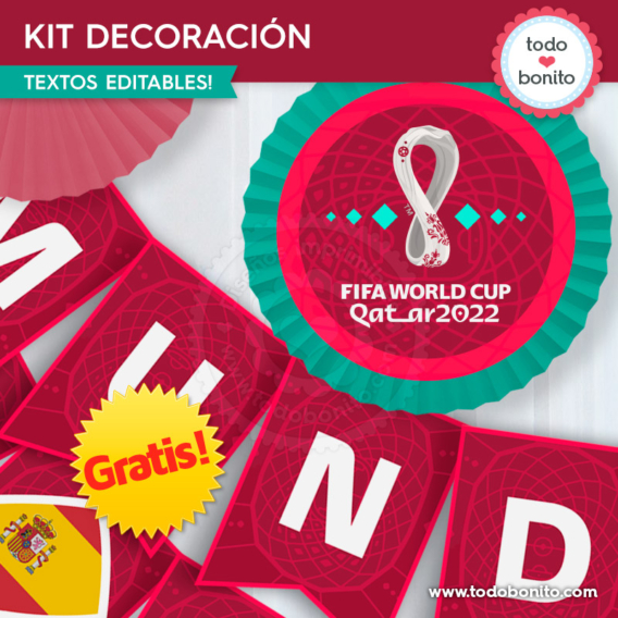 Kits imprimibles del Mundial Qatar 2022 gratis!